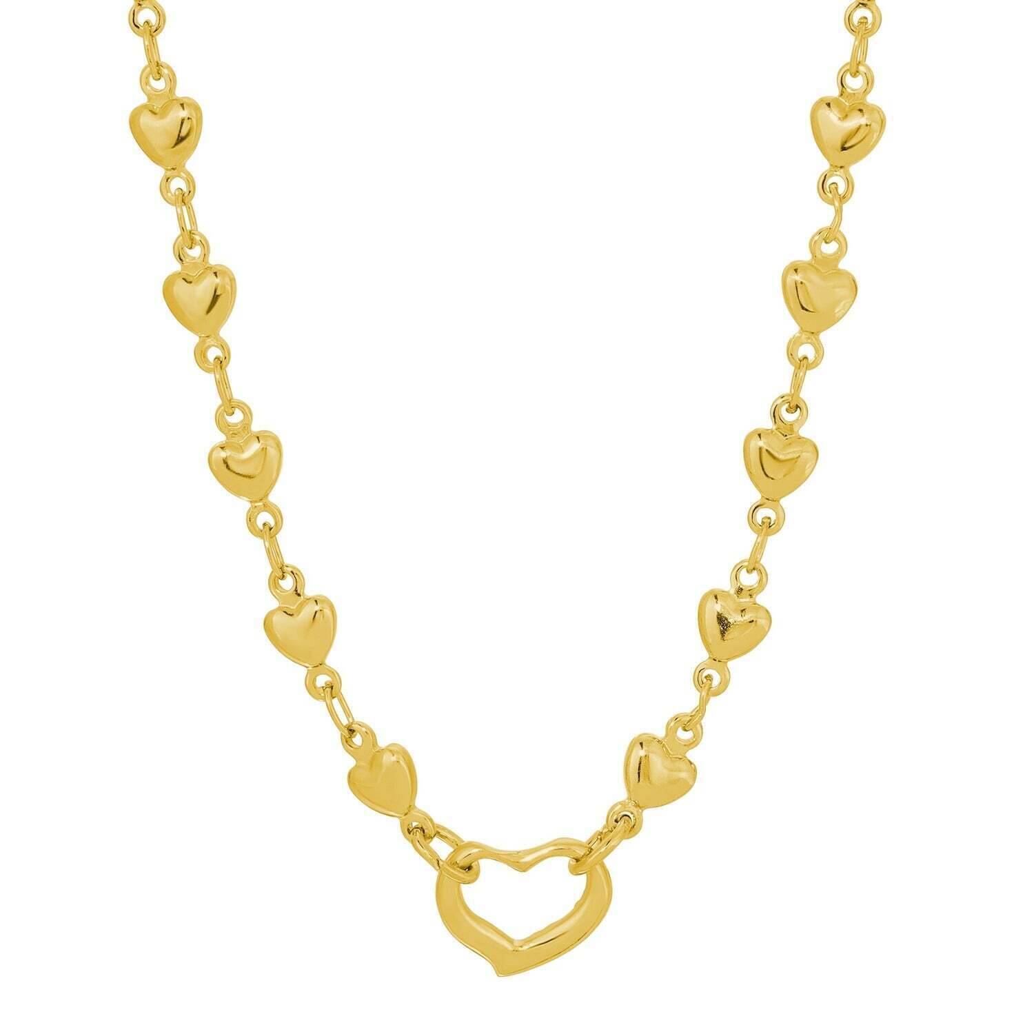 1928 Jewelry Heart Necklace 16" + 3" Extender