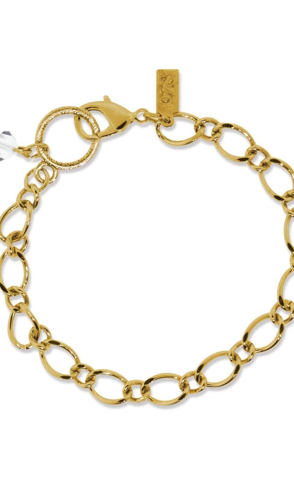 1928 Jewelry Austrian Crystal Classic Link Charm Holder Bracelet