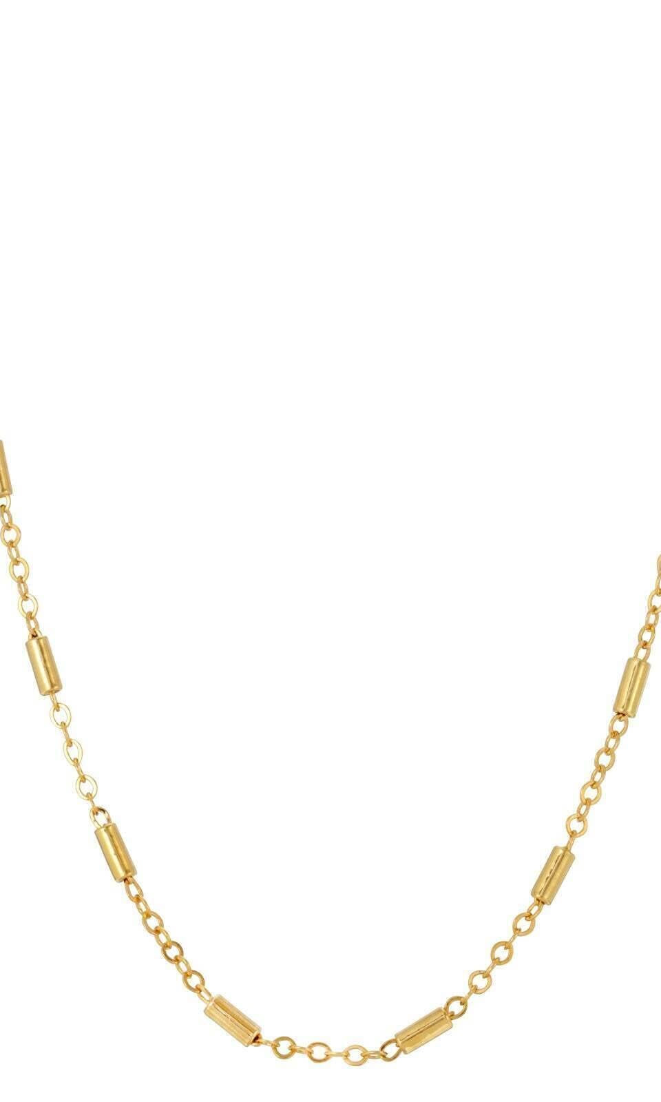 1928 Jewelry Tube Link Chain Necklace 16"