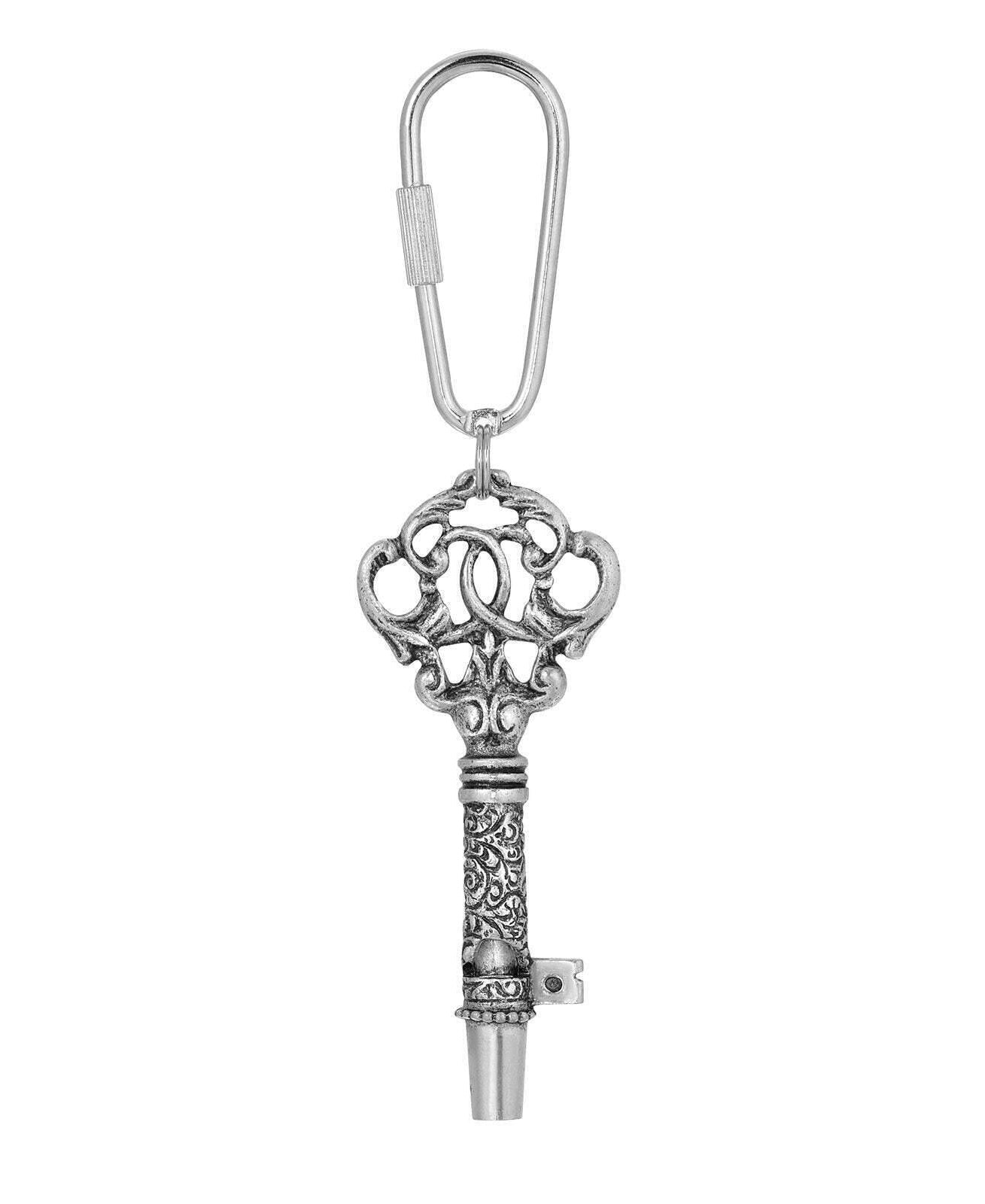 1928 Jewelry Antique Key Whistle Carabiner Key Chain