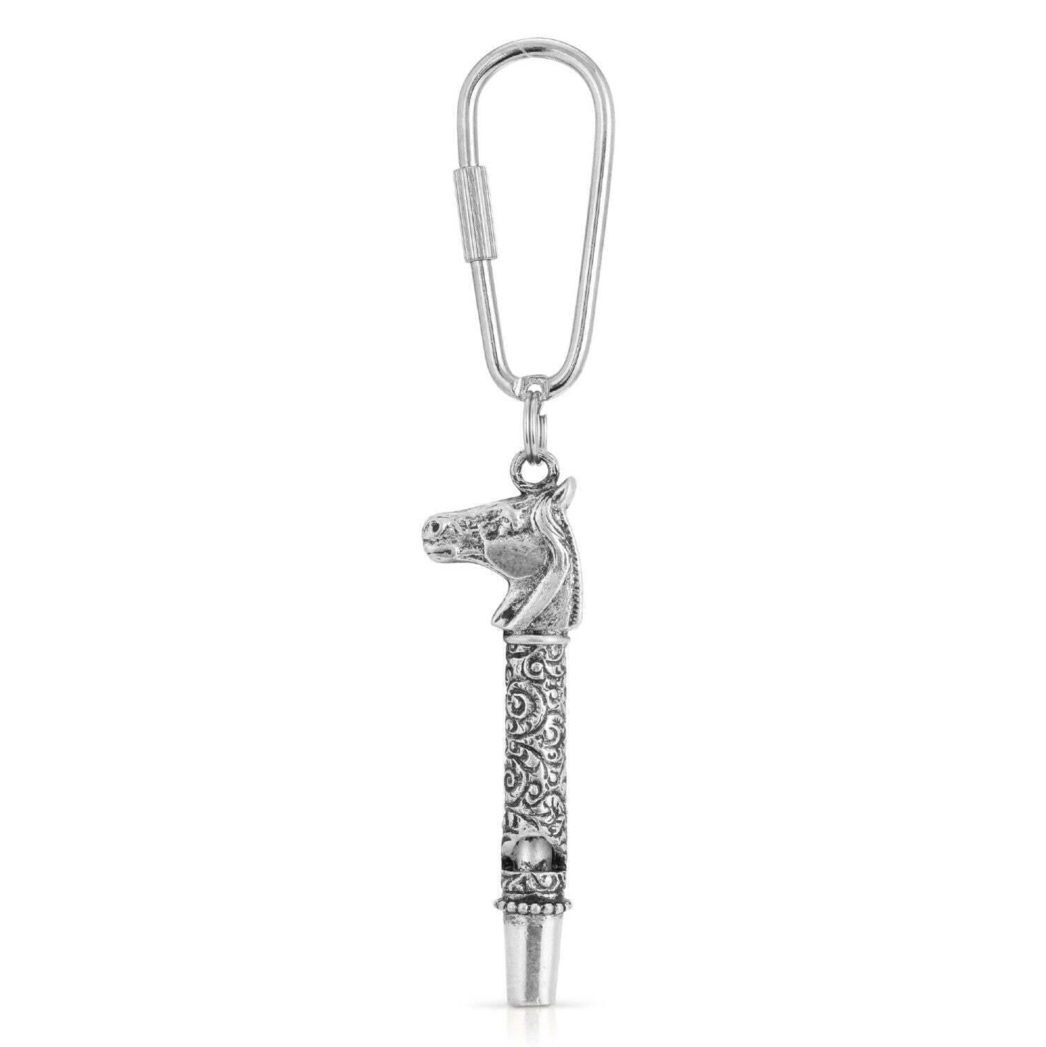 1928 Jewelry Horse Whistle Carabiner Key Chain