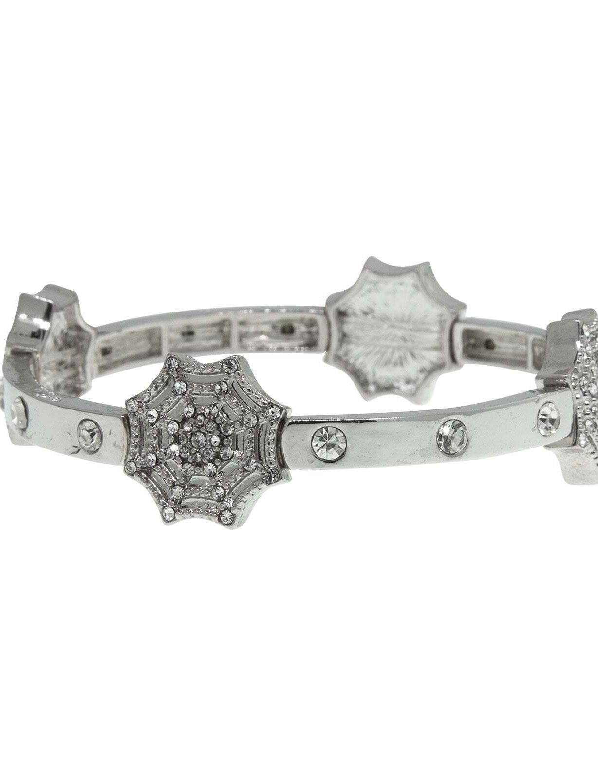 1928 Jewelry Crystal Spider Web Stretch Bracelet