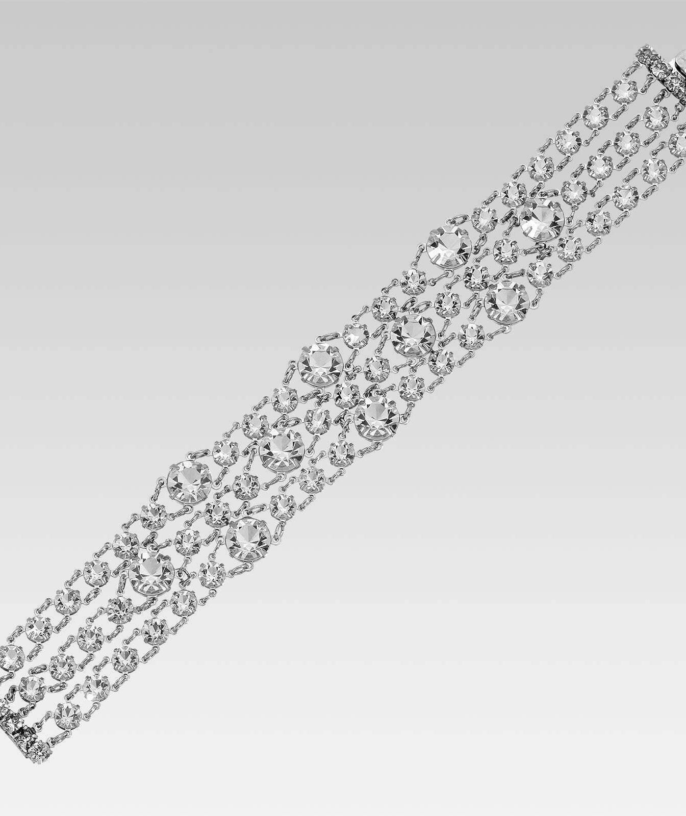 1928 Jewelry Austrian Crystal Magnificent Link Bracelet