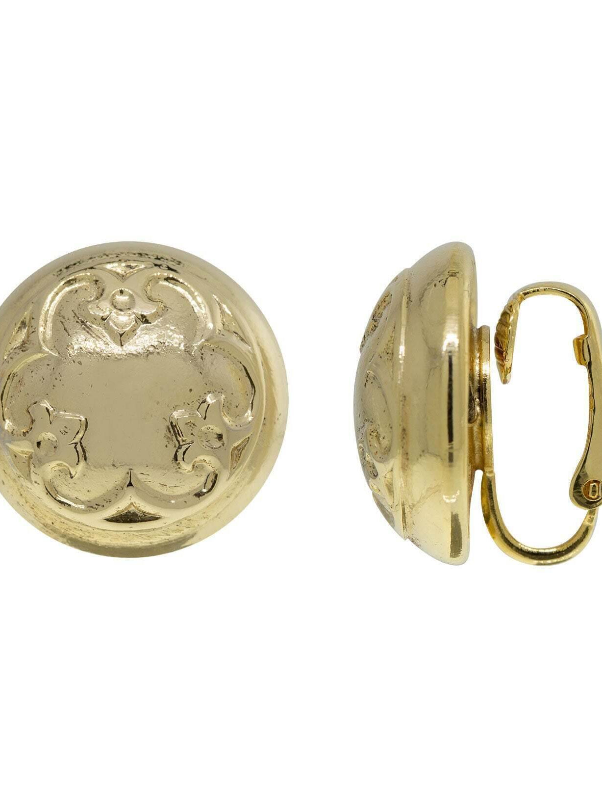 1928 Jewelry Petite Round Classic Clip On Earrings