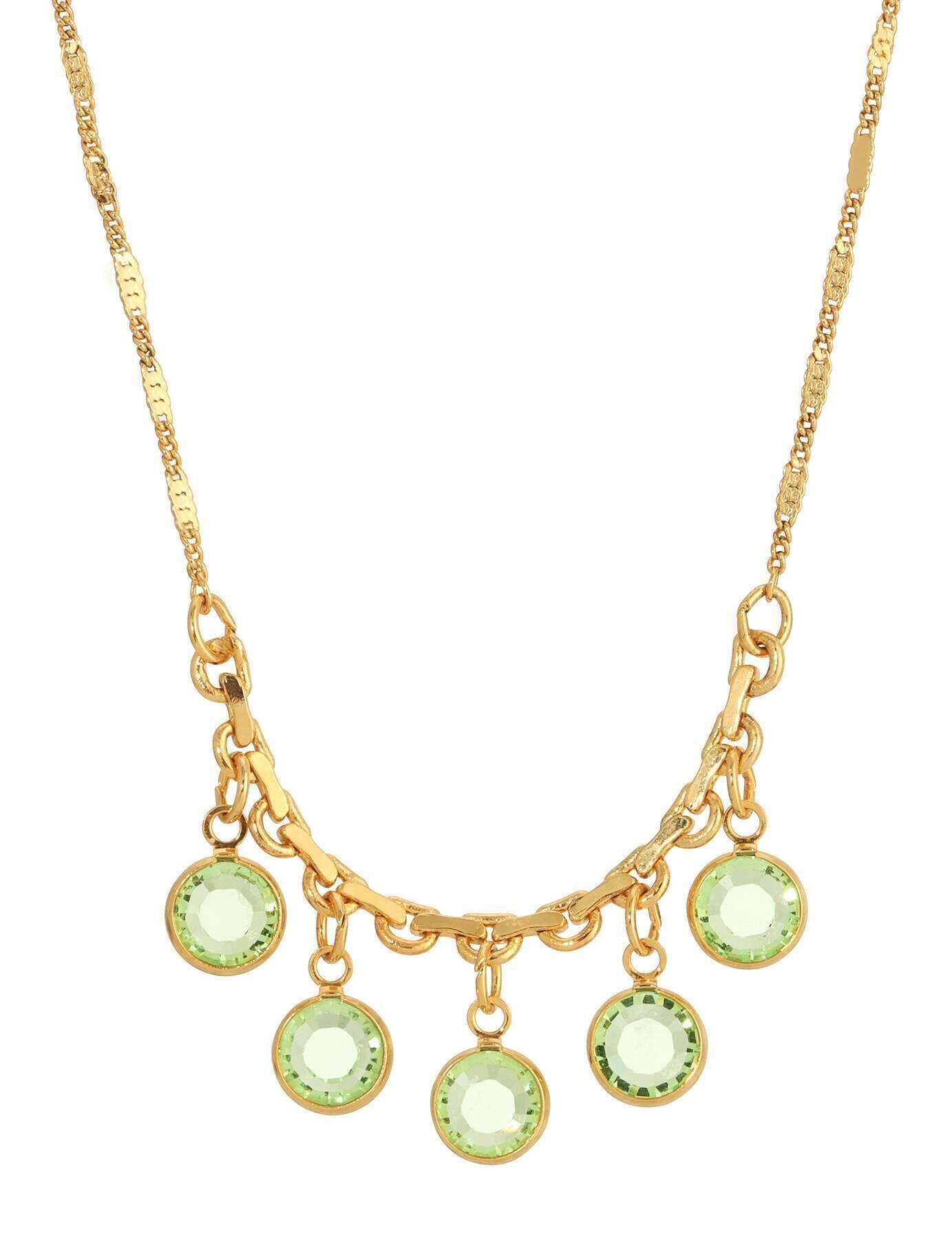 1928 Jewelry Austrian Channel Crystal Fancy Necklace 16"