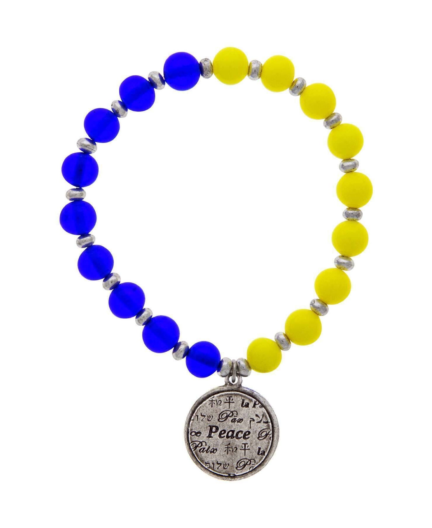 1928 Jewelry Ukraine Peace Charm Bracelet