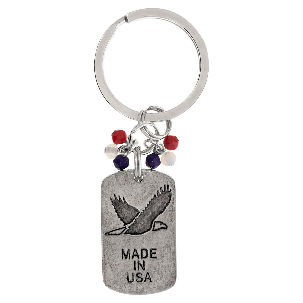 1928 jewelry american flag made in usa eagle keychain