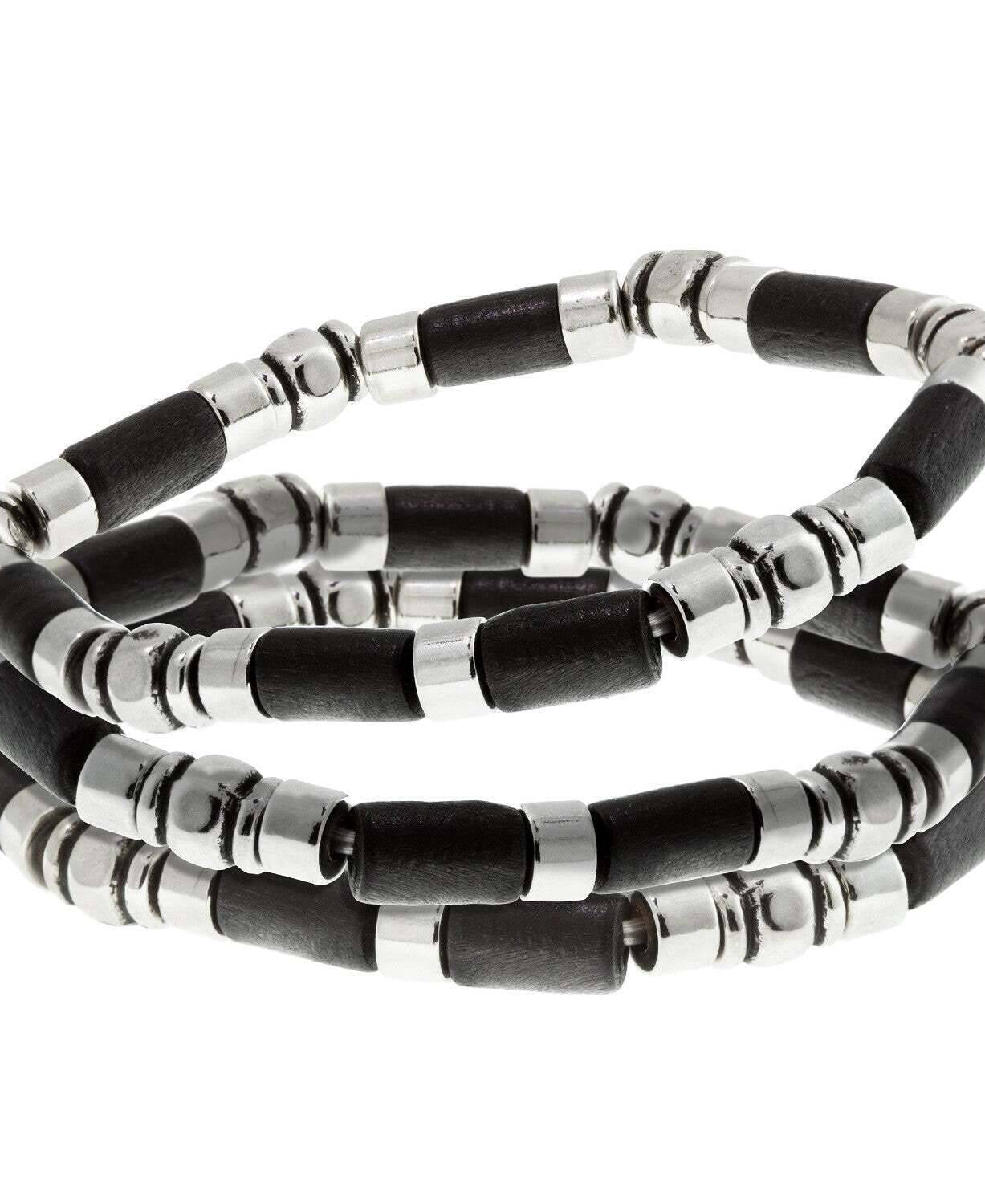 1928 Jewelry Jet Black Stretch Bracelet Trio