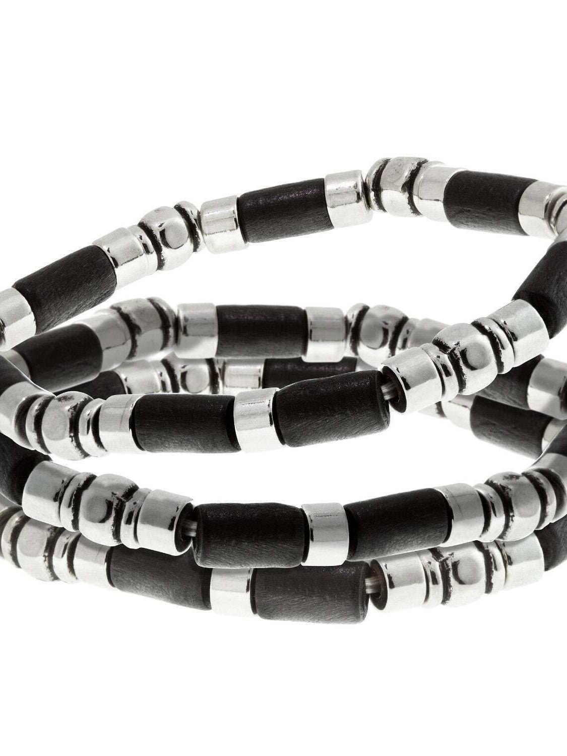 1928 Jewelry Jet Black Stretch Bracelet Trio