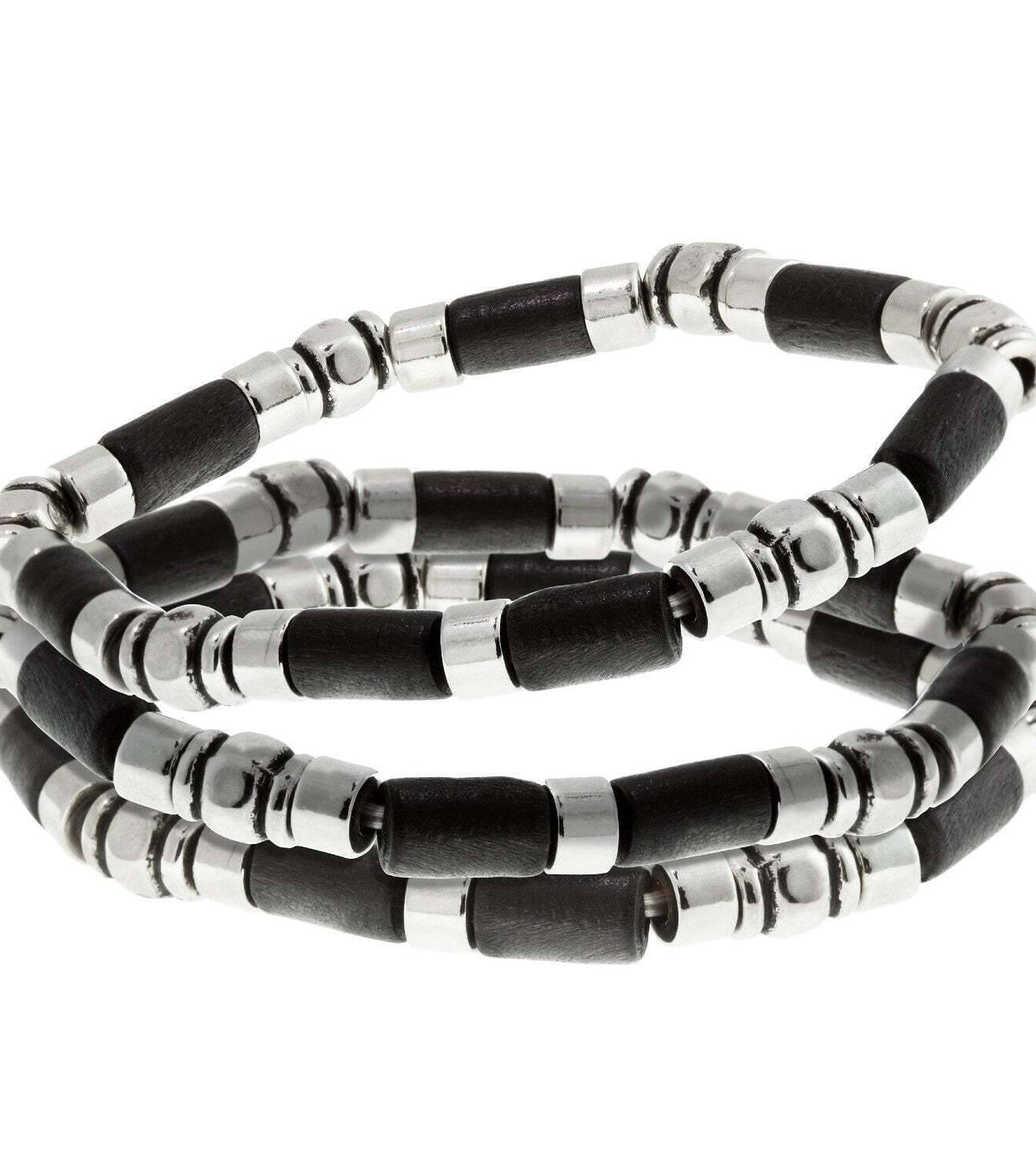 1928 Jewelry Jet Black Stretch Bracelet Trio