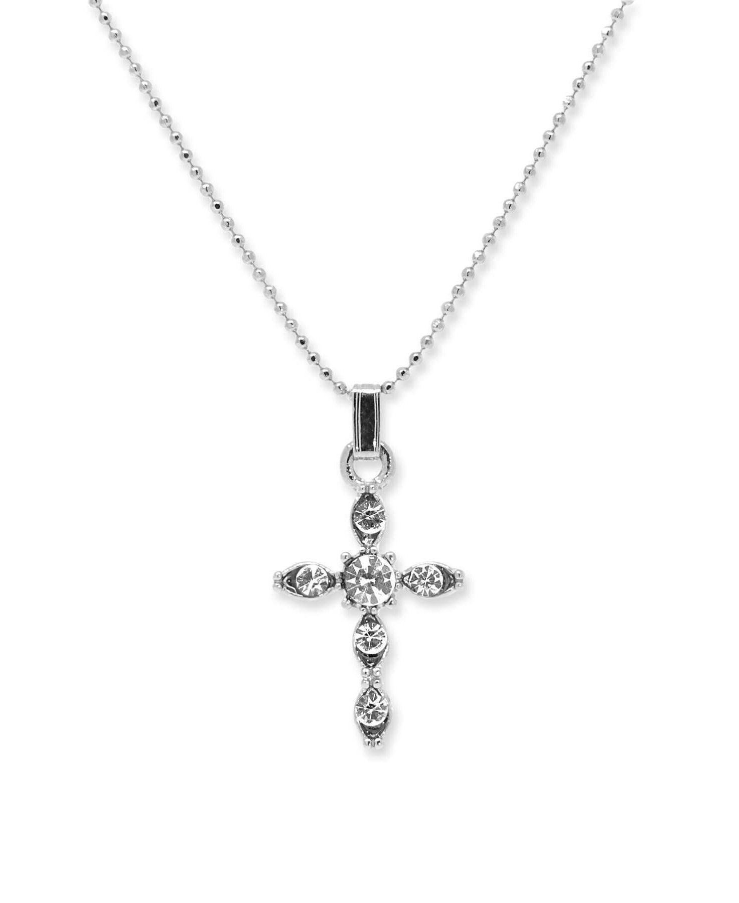 Symbols Of Faith Cross Pendant Necklace 20"