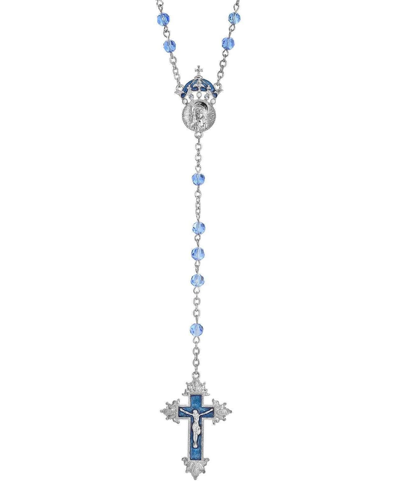 Symbols Of Faith Glass Beaded Hand Enamel King Of Kings Rosary