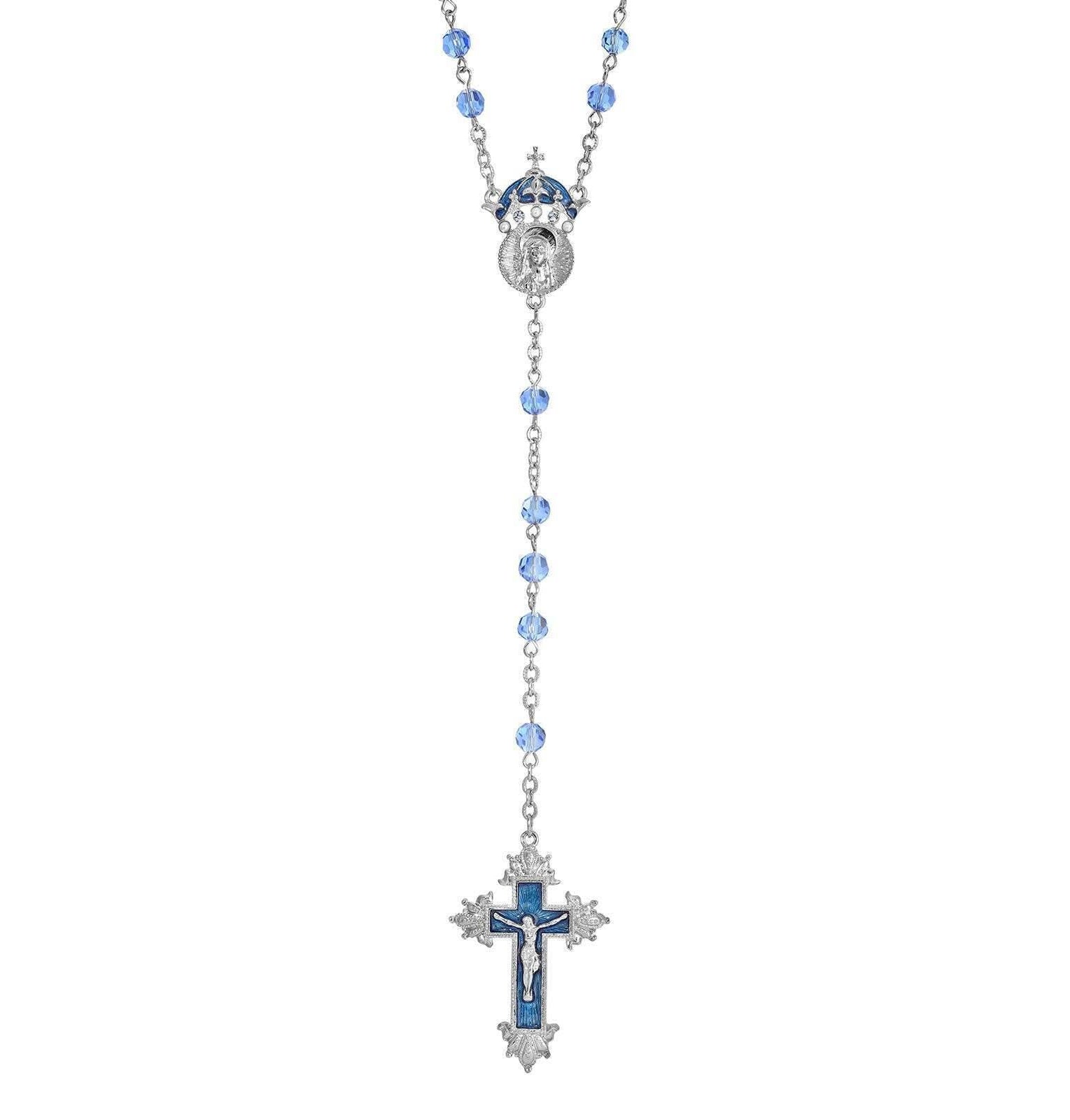 Symbols Of Faith Glass Beaded Hand Enamel King Of Kings Rosary