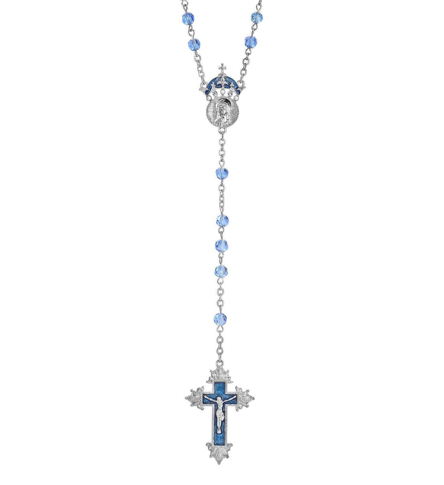Symbols Of Faith Glass Beaded Hand Enamel King Of Kings Rosary