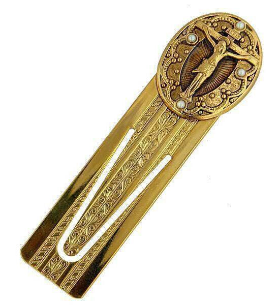 Symbols Of Faith Faux Pearl Crucifix Small Bookmark