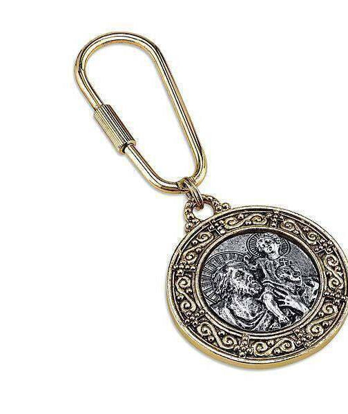 Symbols Of Faith St. Christopher Carabiner Key Chain