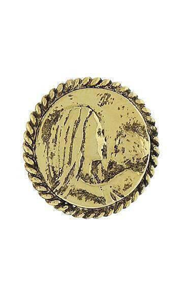 Symbols Of Faith Mary And Child Gold Tie Tack