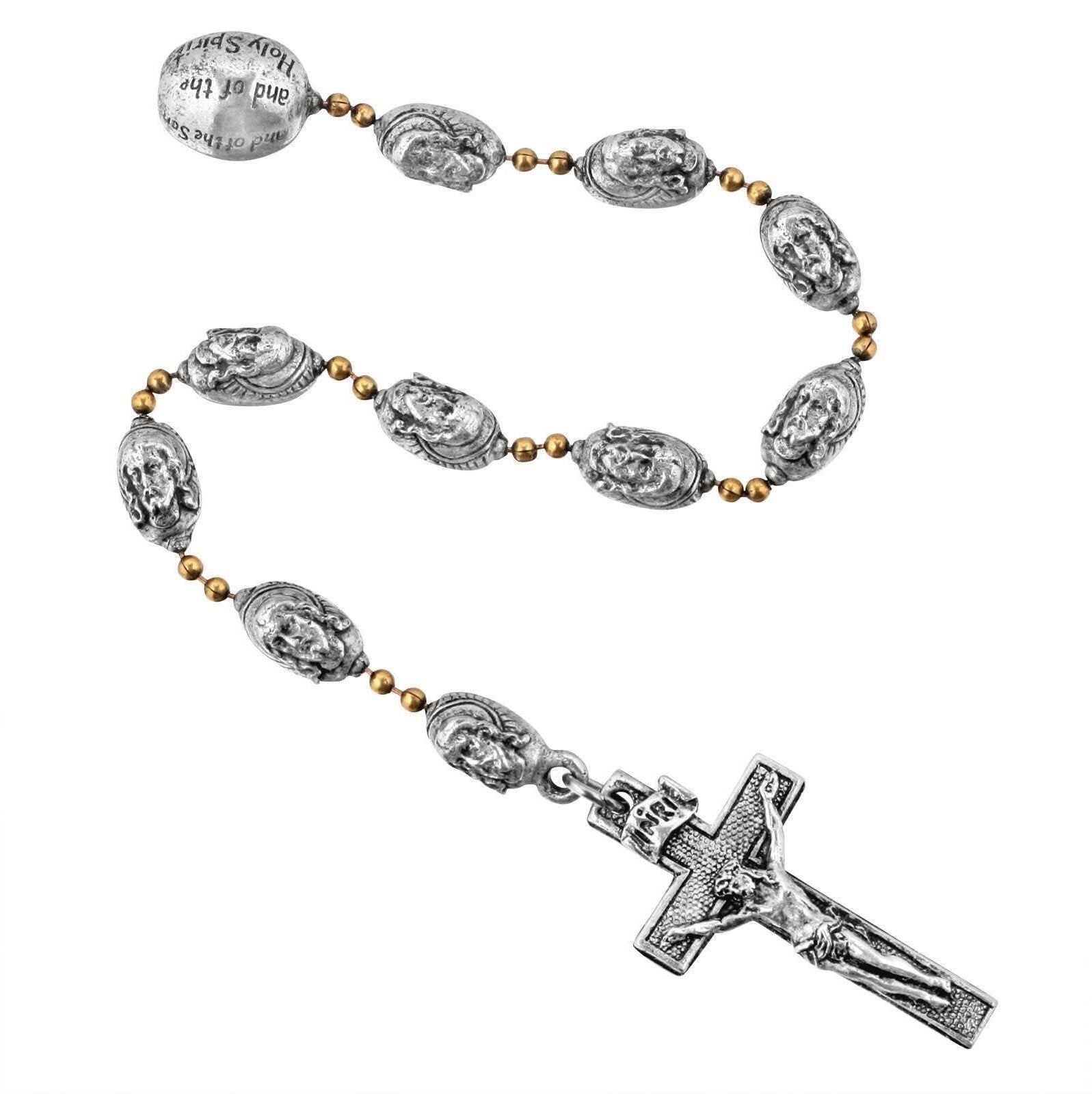 Symbols Of Faith Pewter Our Father Creed Hand Rosary