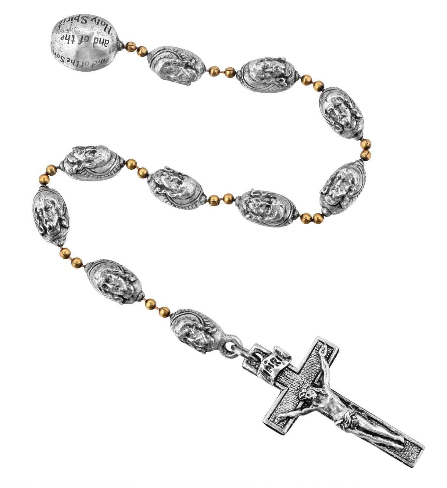 Symbols Of Faith Pewter Our Father Creed Hand Rosary