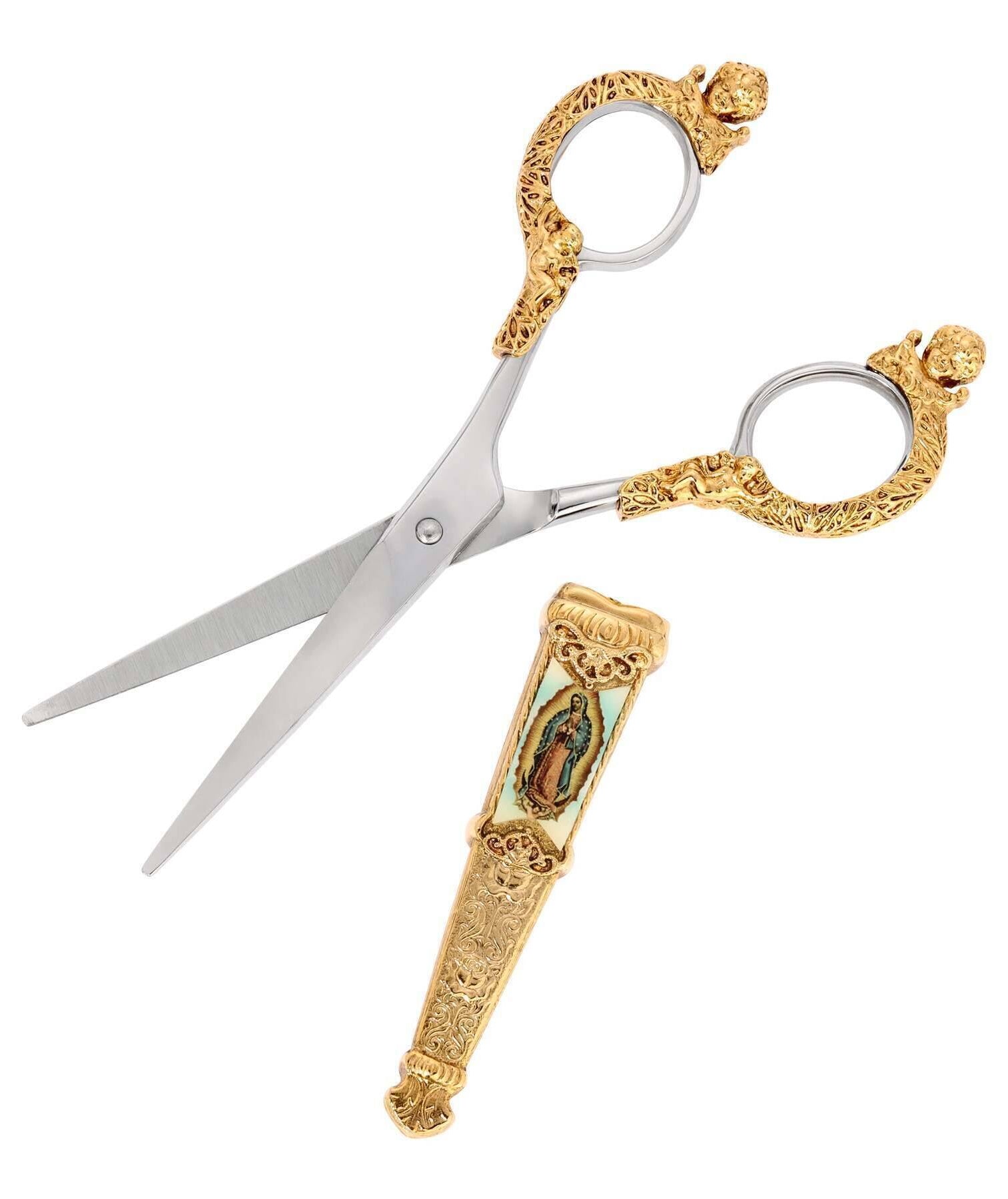 Symbols Of Faith Our Lady Of Guadalupe Cherub Scissors
