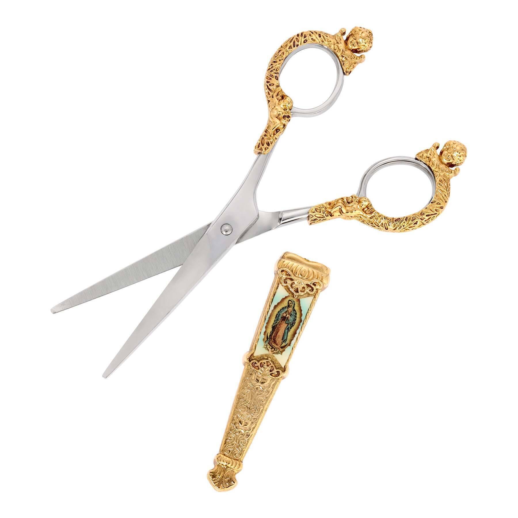 Symbols Of Faith Our Lady Of Guadalupe Cherub Scissors