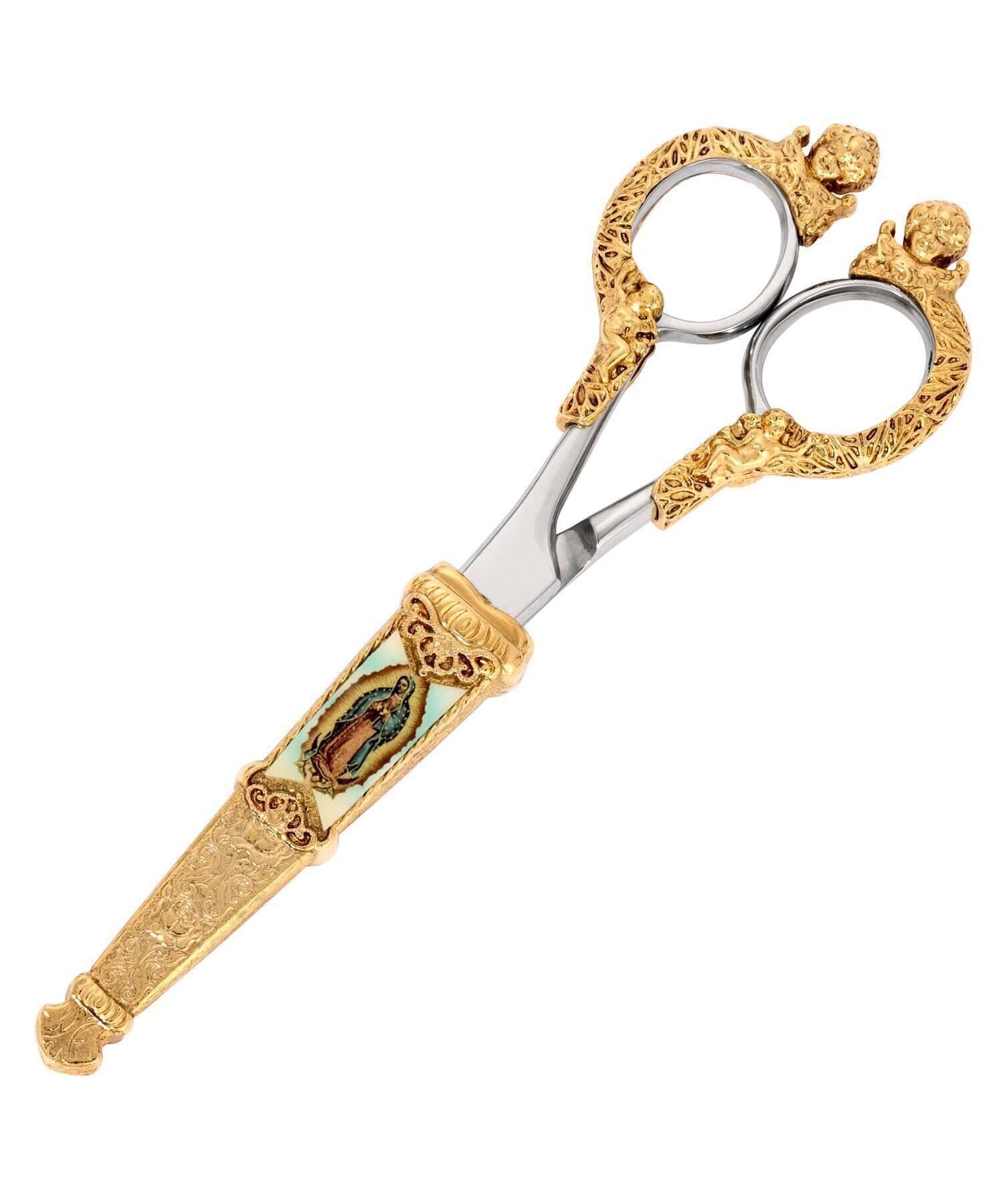 Symbols Of Faith Our Lady Of Guadalupe Cherub Scissors