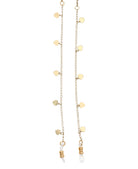 1928 Jewelry Heart Charms Eyeglass Holder Chain Necklace 32"