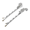 1928 Jewelry Deco Brilliant Crystal Bobby Pin Set
