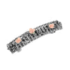 1928 Jewelry Eternity Pink Porcelain Roses Hair Barrette