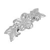 1928 Jewelry Five Petal Blossom Silver Hair Barrette