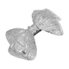 1928 Jewelry Floral Bow Silver Hair Barrette