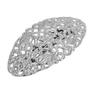 1928 Jewelry Lily Blossom Swirl Filigree Hair Barrette