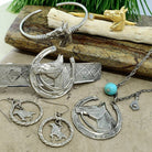 1928 Jewelry Horseshoe And Horse Hair Barrette