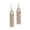 1928 Jewelry Rose Gold Teardrop Filigree & Tassel Earrings