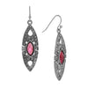 2028 Jewelry Art Deco Inspired Leaf Drop Earrings