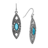 2028 Jewelry Art Deco Inspired Leaf Drop Earrings