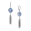 Classic Round Austrian Crystal Tassel Earrings