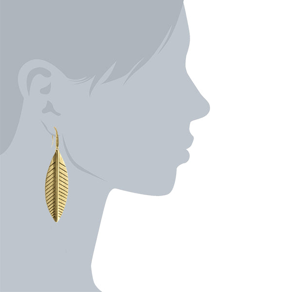 T.R.U. Leaf Drop Earrings
