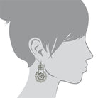 2028 Jewelry Tibetan Inspired Filigree Crystal Drop Earrings