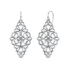 1928 Jewelry Filigree Diamond Drop Earrings