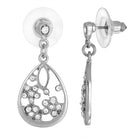 1928 Jewelry Unique Teardrop Crystal Earrings