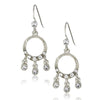 1928 Bridal Crystal Small Round Dangle Earrings