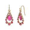 2028 Jewelry Multi Crystal Nested Teardrop Earrings