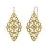 1928 Jewelry Filigree Diamond Drop Earrings