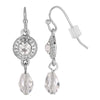 2028 Jewelry Multi Crystal Drop Fish Hook Earrings