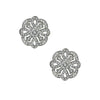 Antiquities Couture Pave Crystal Button Earrings