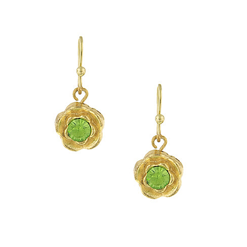 1928 Jewelry Petite Flower Drop Earrings