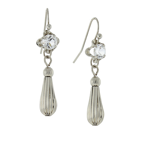 1928 Jewelry Drop Earrings Made With Austrian Crystal