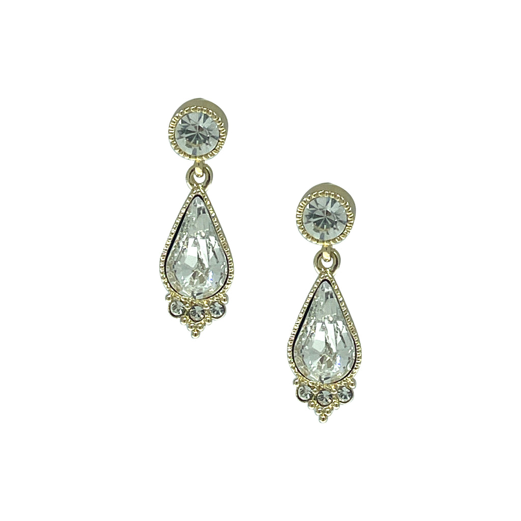1928 Jewelry Austrian Crystal Teardrop Earrings
