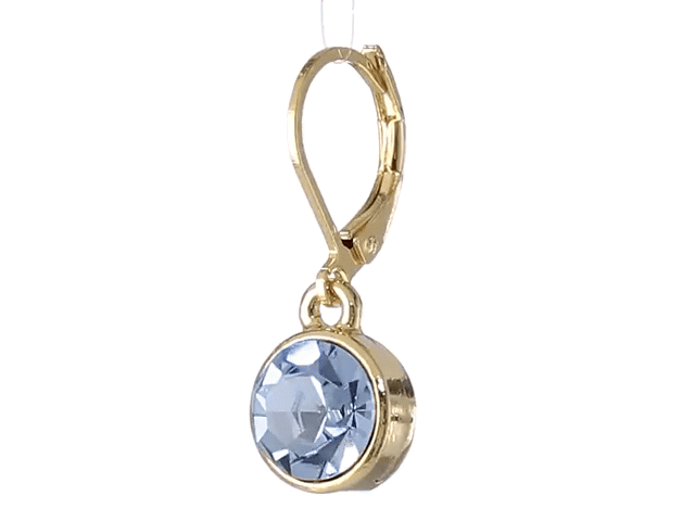 1928 Jewelry Round Crystal Dainty Drop Earrings